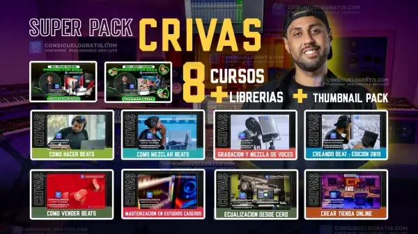 Crivas - Super Pack Colección de cursos + Librerías + Thumbnail Pack (Spanish) | Download
